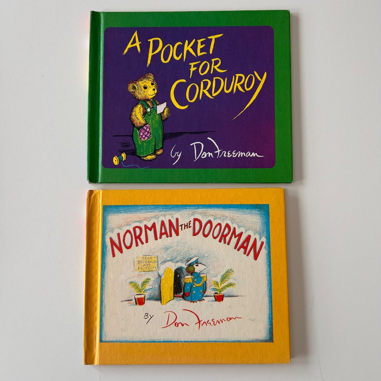 Don Freeman Book Lot A Pocket for Corduroy Norman the Doorman HC & Guard Mouse