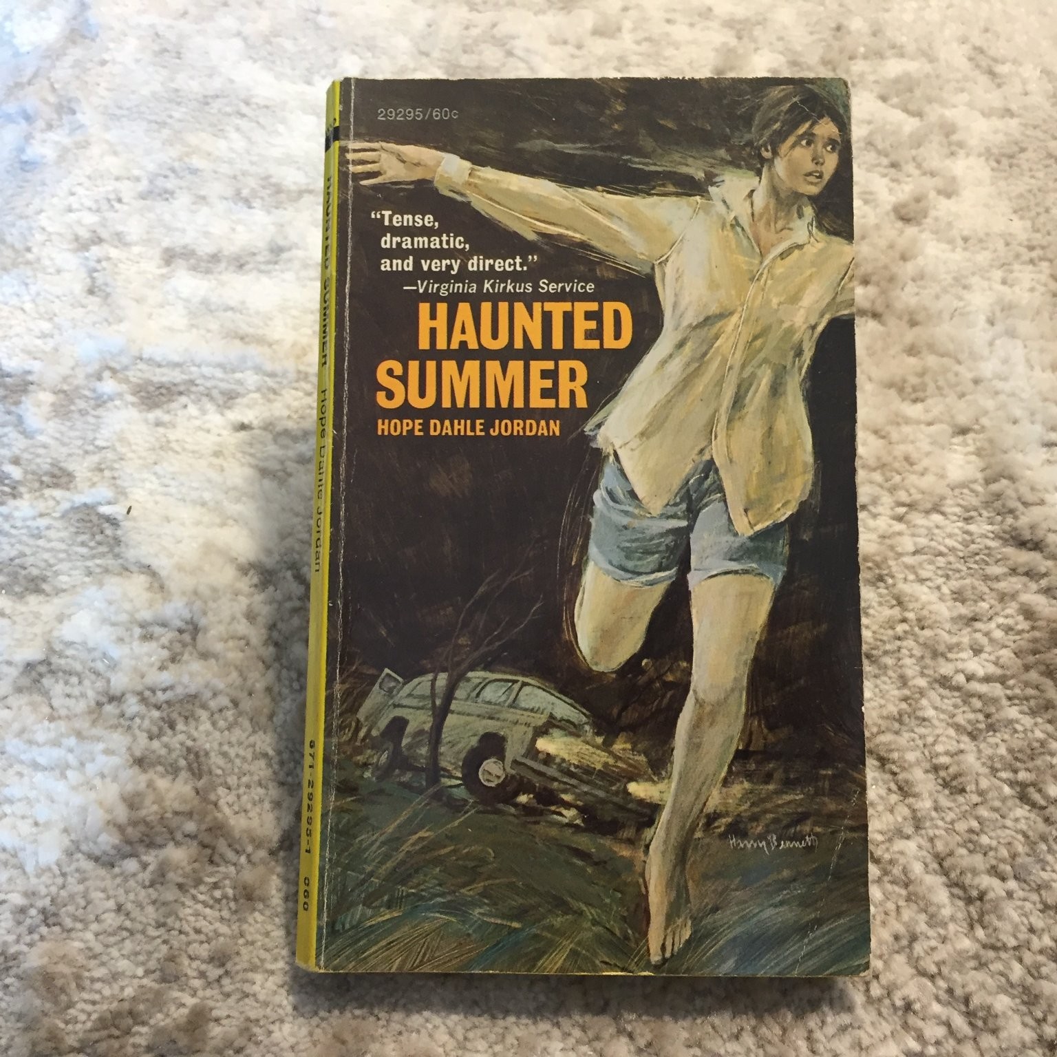 Haunted Summer Hope Dahle Jordan 1969 Washington Square Press Mystery Suspense