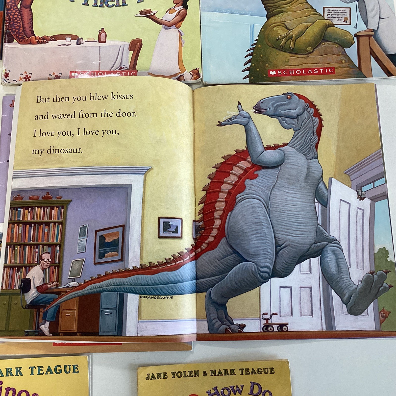 Jane Yolen Mark Teague How Do Dinosaurs Preschool Story 8 Children’s Book Lot