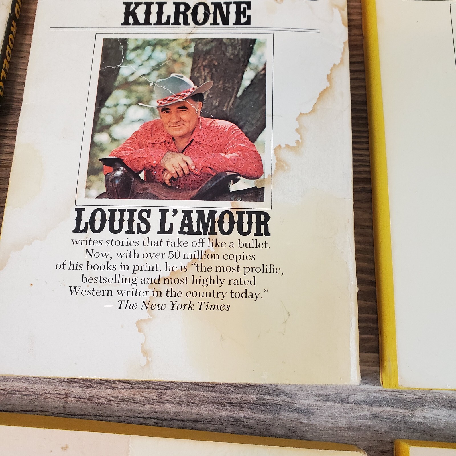 Lot of 8 Louis L’ Amour Books Kilrone Killoe Kid Rodelo Dark Canyon