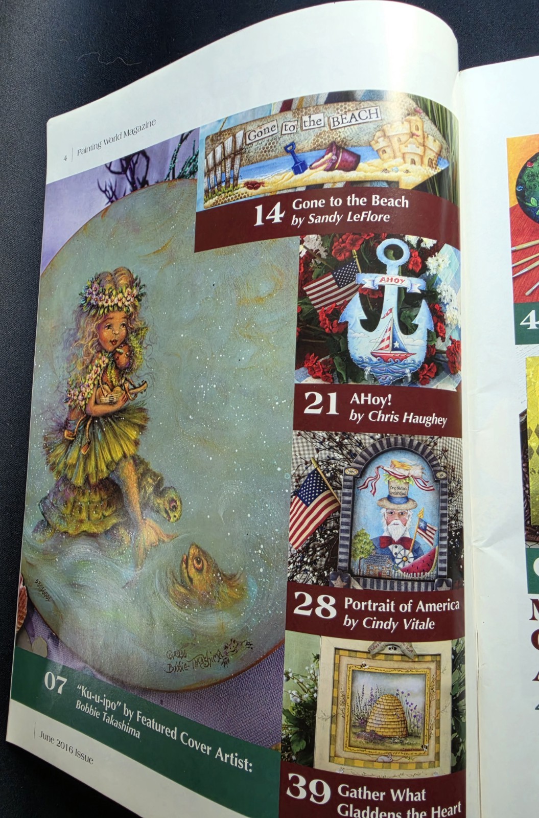 4 PAINTING WORLD MAGAZINES 2016 Decorative Tole Folk Art Mixed Media