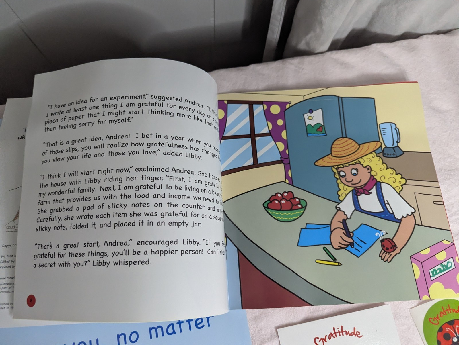 Home School Teachers Cloud 9 world character book GRATITUDE 2nd-5th poster kit