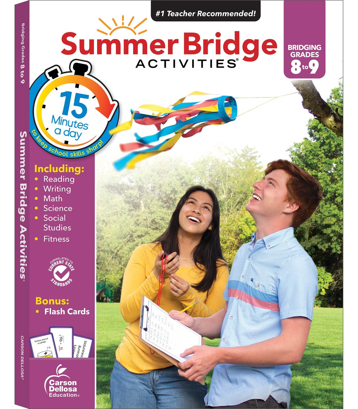 Summer Bridge Activities 8th to 9th Grade Workbooks All Subjects, Middle Sch…