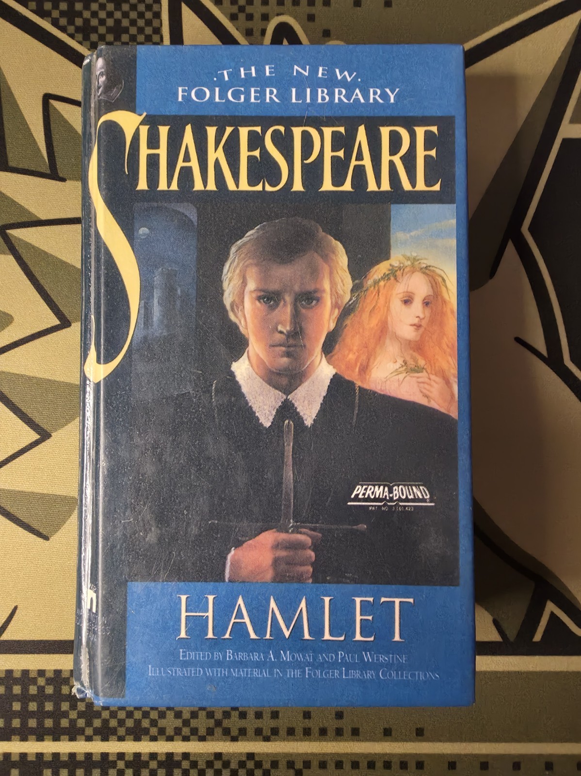 Hamlet Shakespeare 1992 New Folger Library Washington Square Press Hard Cover