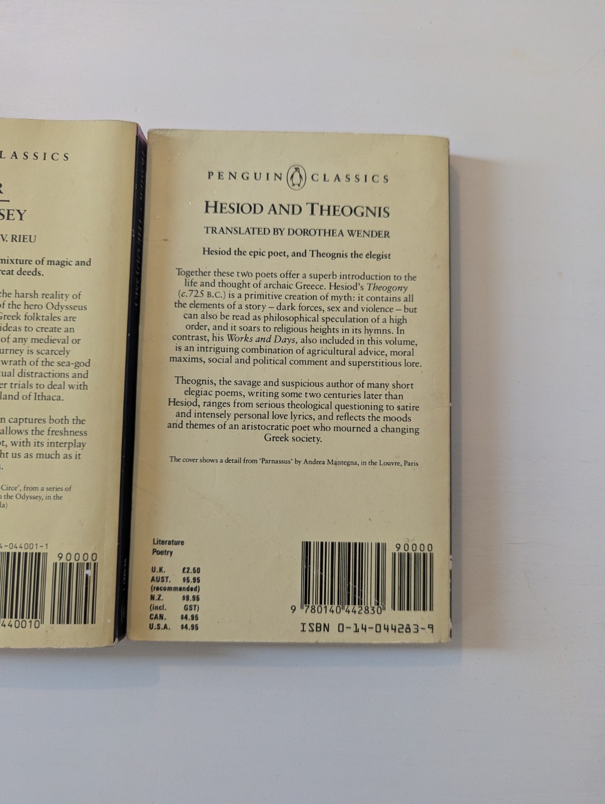 Lot of 3 Vintage Penguin Classics Books Homer Virgil Hesiod Greek Roman