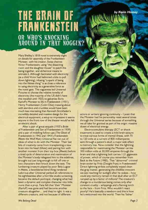 Horror Book -We Belong Dead – Issue 45 -111 pages