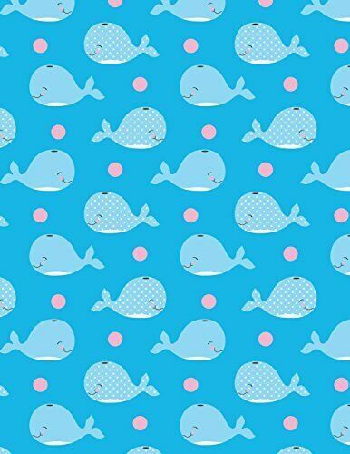 WHALE NOTEBOOK: 8.5 X 11 202 COLLEGE RULED PAGES