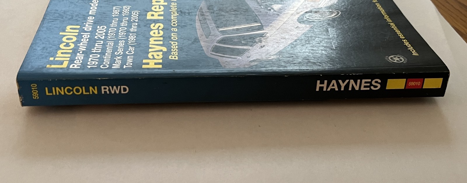 Lincoln Haynes Repair Manual 1970 Thru 2005 Rear Wheel Drive #59010