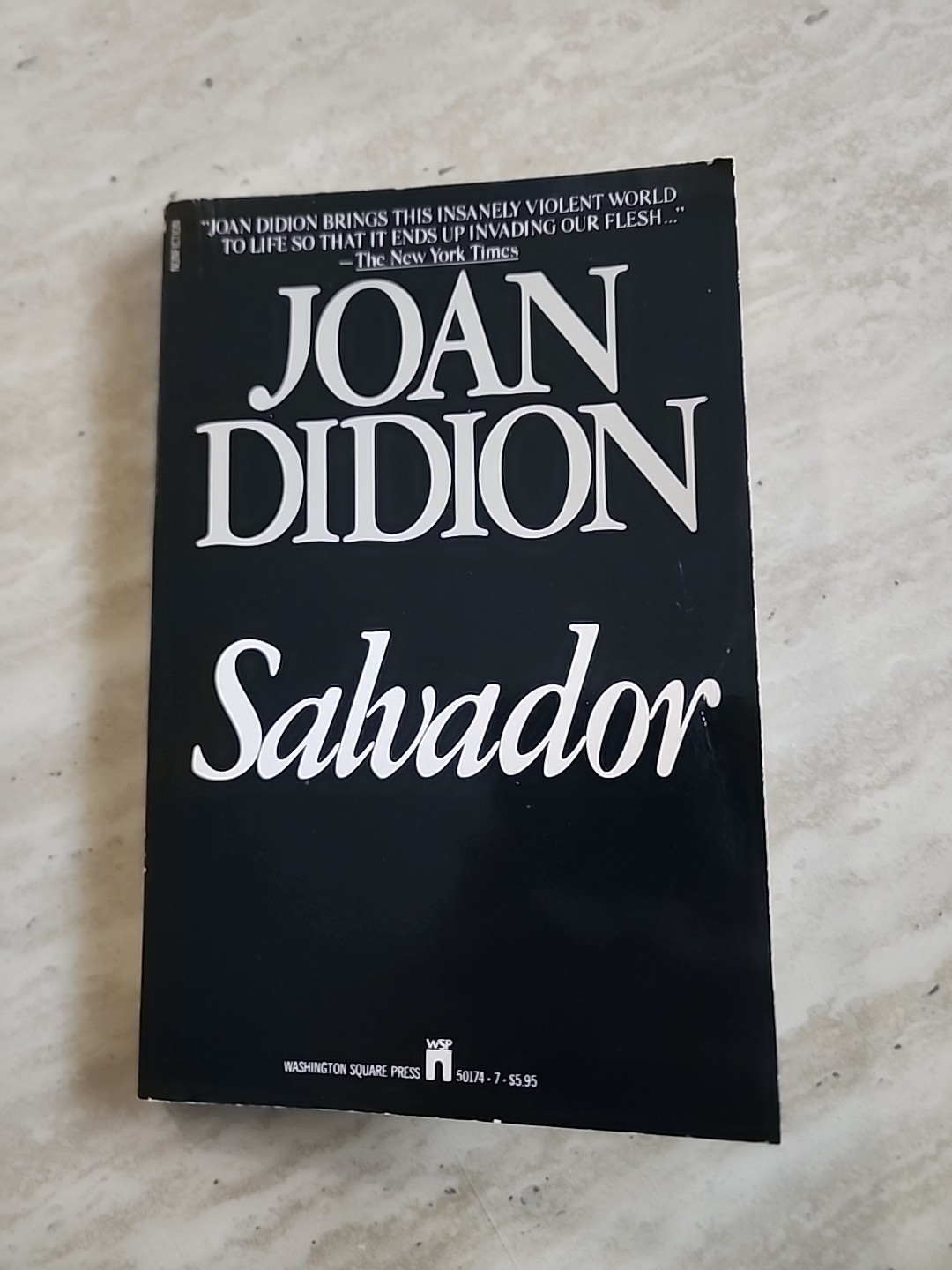SALVADOR JOAN DIDION NOV 1983 PB 1ST ED WASHINGTON SQUARE PRESS