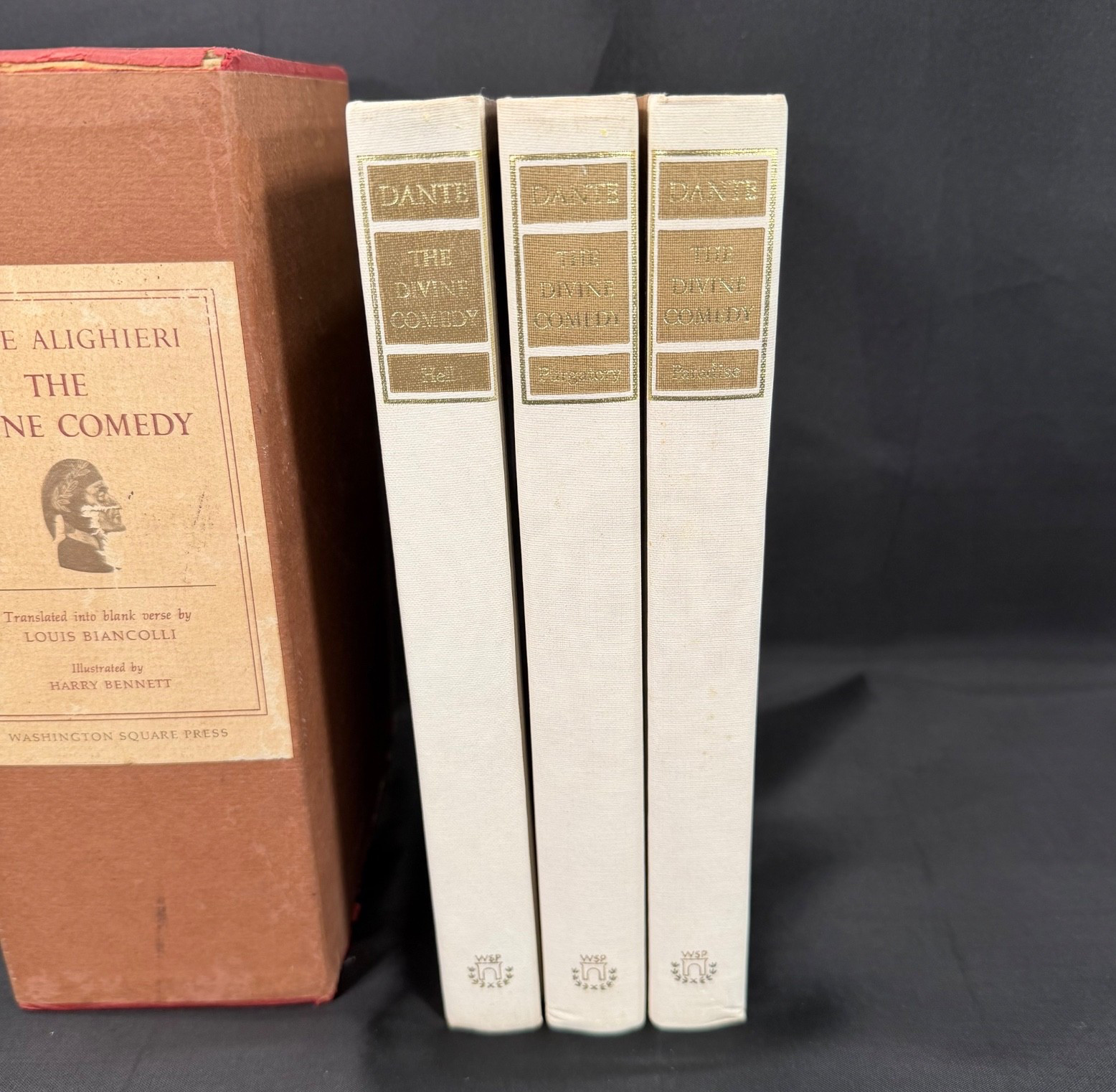 Dante Alighieri The Divine Comedy 3 Vols Washington Square Press 1966 HC Box Set
