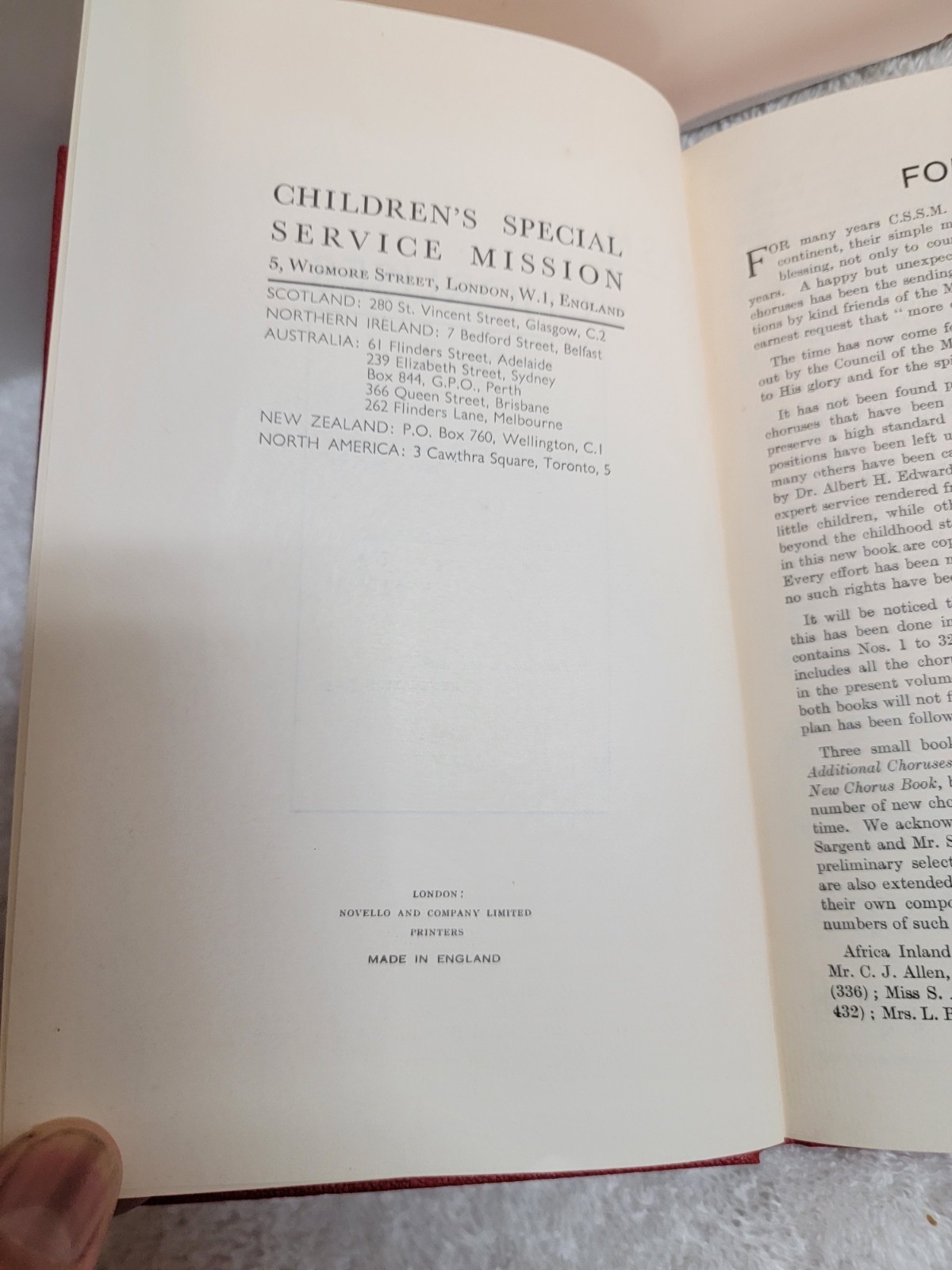 2 BOOK LOT! Choruses by Children’s Special Service Mission Hardcover 1 & 2