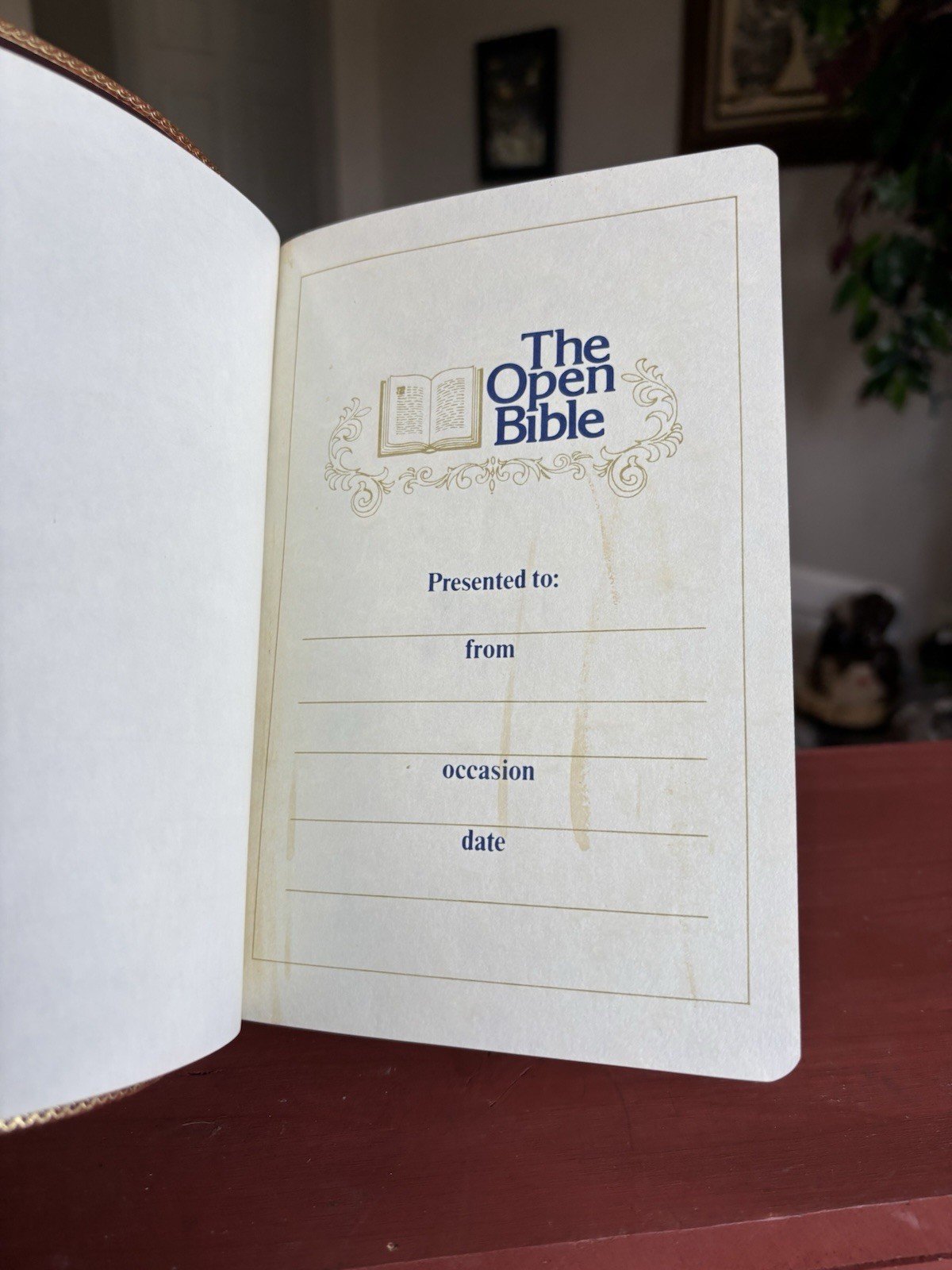 Nelson Open Bible KJV Genuine Cowhide Leather 1975 Personal Size in Box 647BR