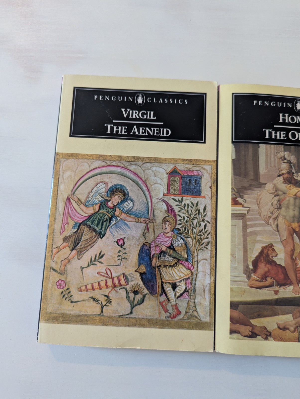 Lot of 3 Vintage Penguin Classics Books Homer Virgil Hesiod Greek Roman
