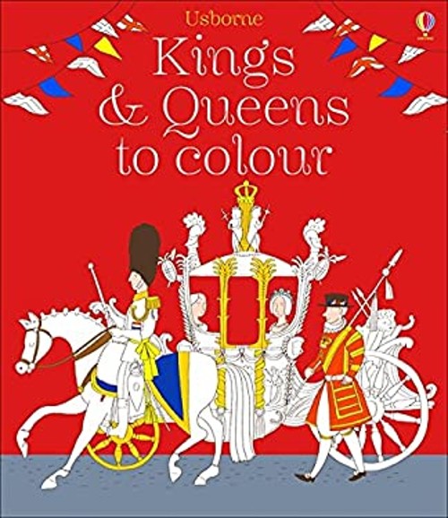 Kings and Queens Colouring Book Paperback Ruth Brocklehurst