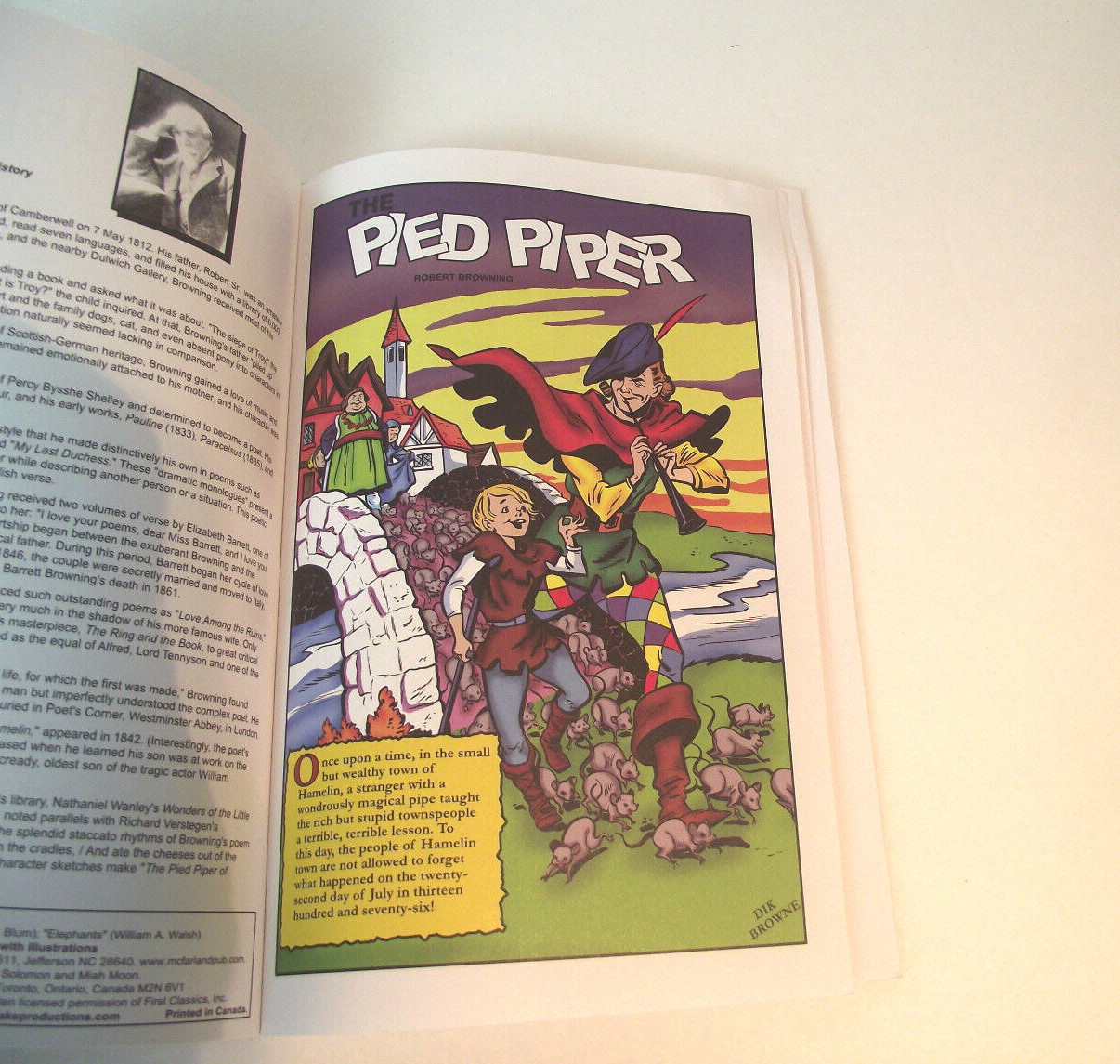 Classic Illustrated Junior The Pied Piper By Robert Browning #504 (D-16)
