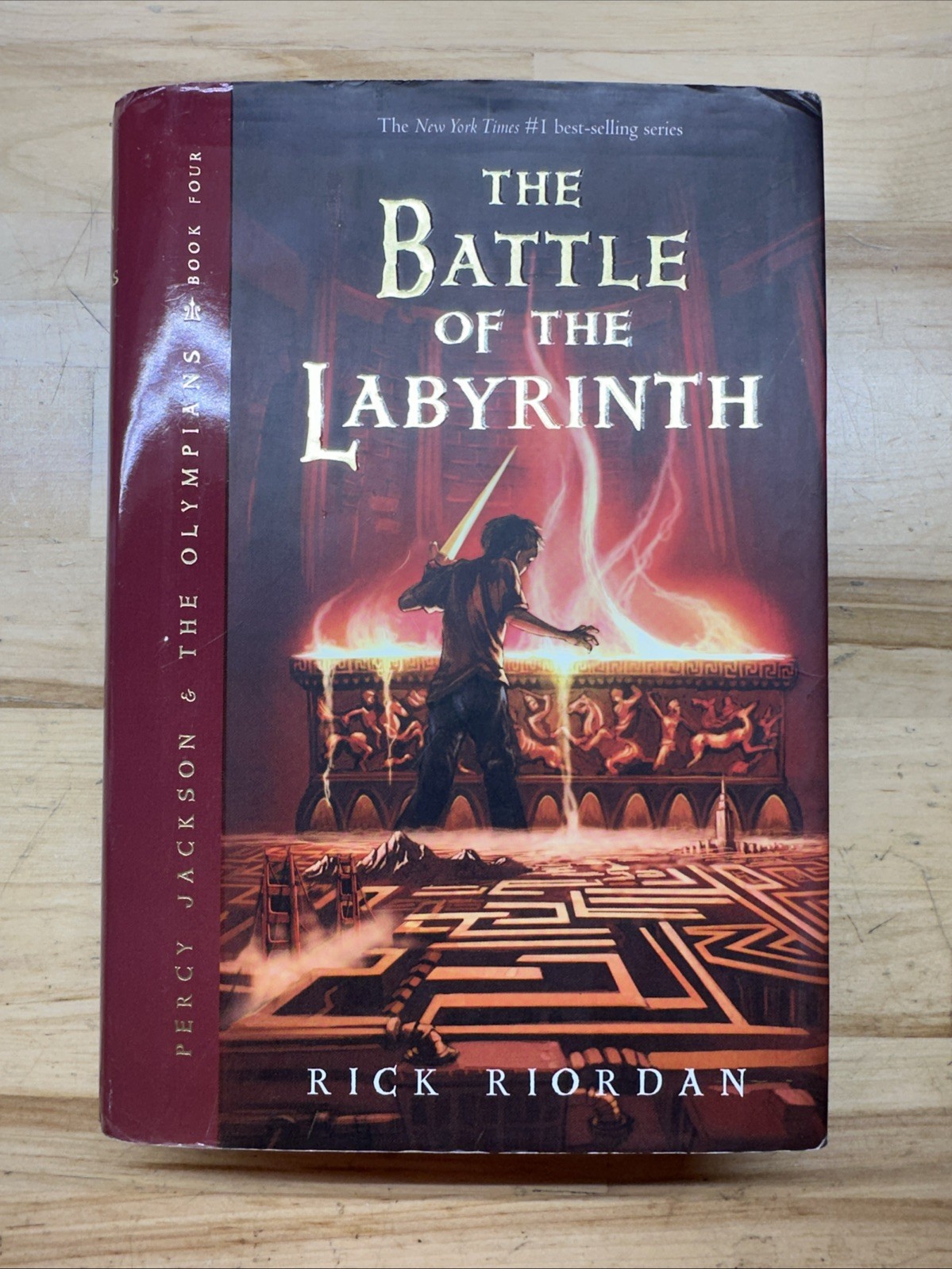 “The Battle Of The Labyrinth” Hardcover Book-Rick Riordan First Edition Signed