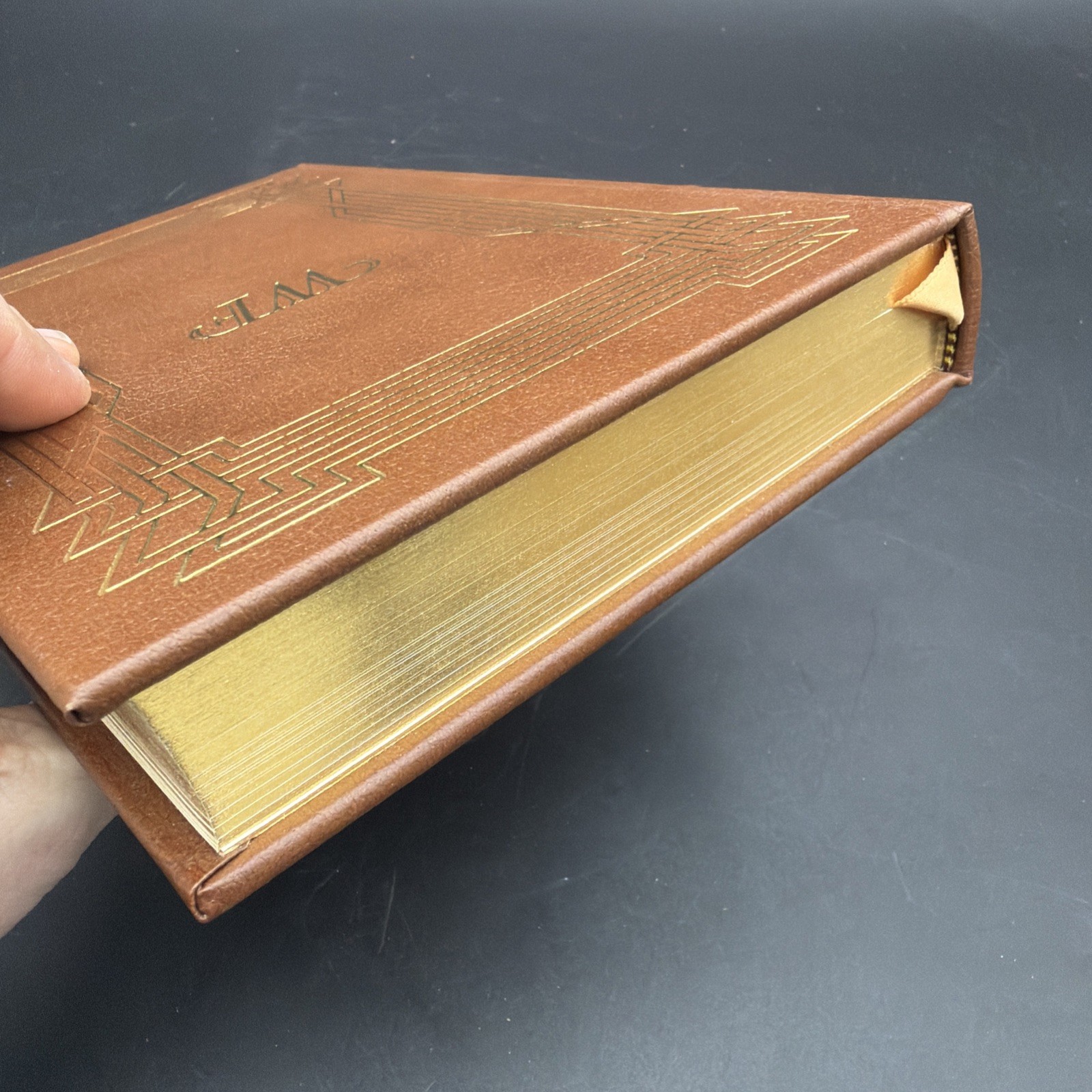 The Unvanquished by William Faulkner Easton Press Leather Bound EUC