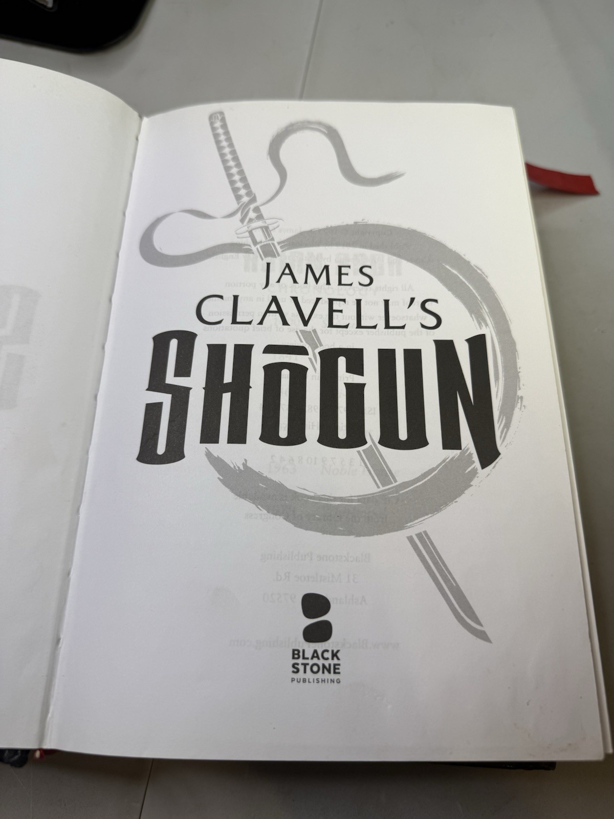 James Clavell’s SHOGUN by James Clavell 2019 Blackstone Publishing Hardcover HC