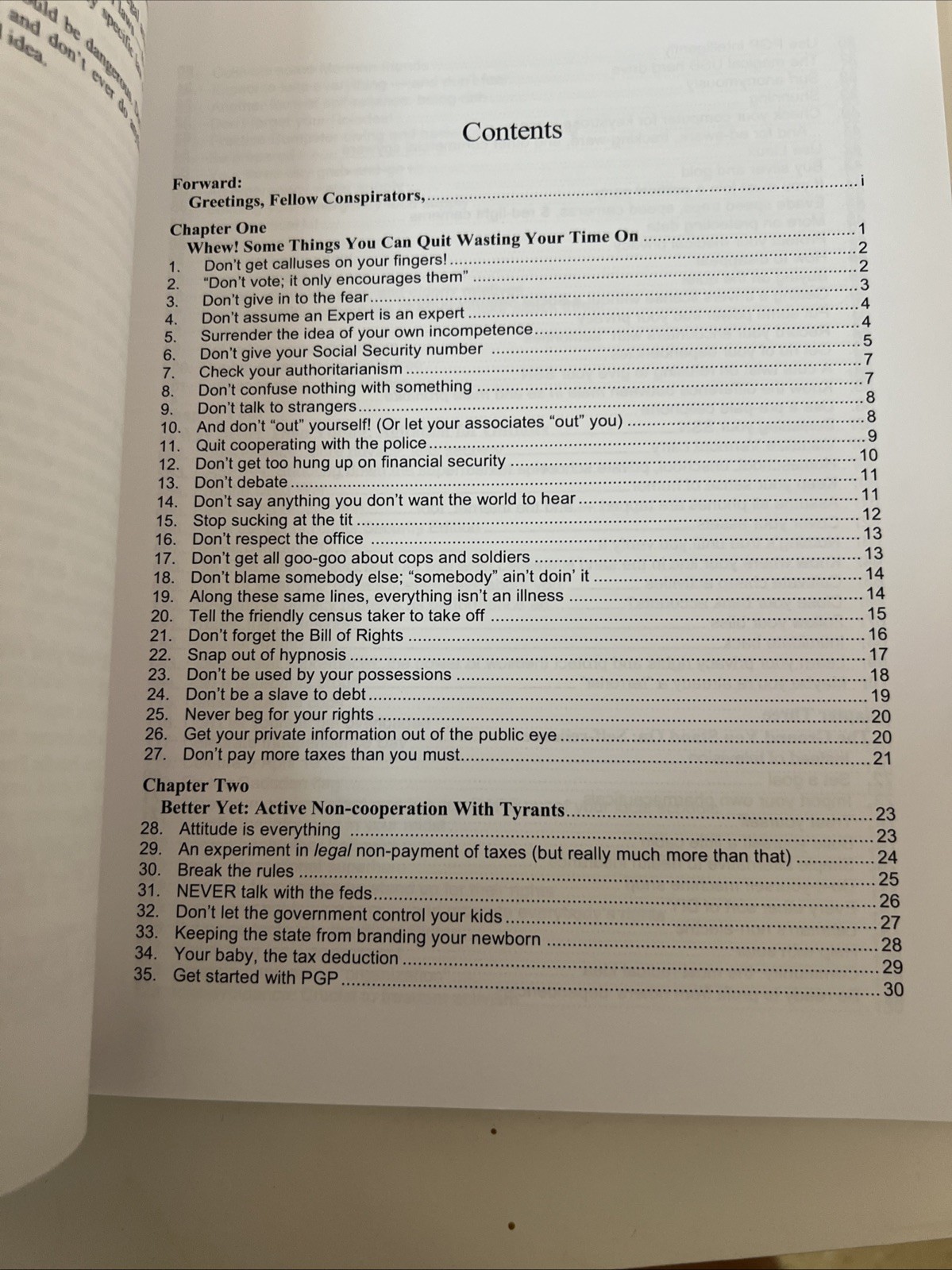 The Freedom Outlaw’s Handbook: 179 Things to Do ‘Til the Revolution