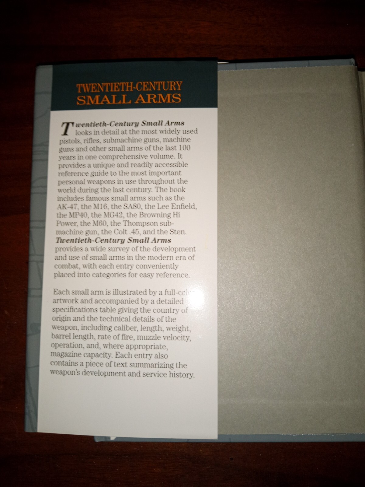 Twentieth Century Small Arms Book Chris McNab HC DJ Militaria Guns Weapons
